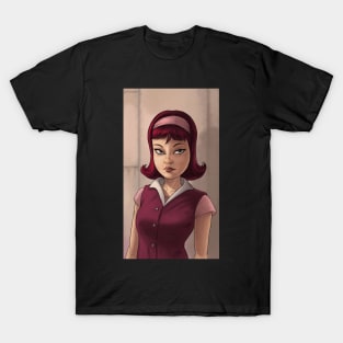 1960 vintage girl in her bad days T-Shirt